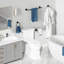 Ensemble de quincaillerie de salle de bain en acier inoxydable 4 pièces