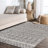 Bouton Moroccan Beni Souk Gray/Cream Rug-1729285901