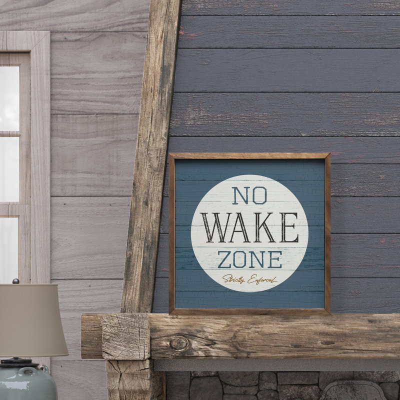 No Wake Zone - bleu, H 12 po x l 12 po