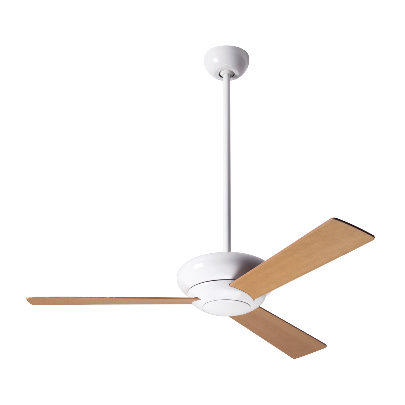 Altus 42'' 3 Blade Ceiling Fan, Gloss White, Maple, Wall Control with Remote Handset (2-wire)