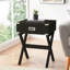 Table de bout blanche avec tiroir de rangement - Base pratique et attrayante en bois moderne pour chambres-948251260