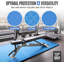 T-Pattern 3/4-Inch Thickness Interlocking Exercise Foam Mats, Extra Thick Eva Foam Flooring Tiles, Gym Fitness Equipment Mat & Home Protective Flooring Cushion, Blue