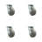 5 Inch Thermoplastic Rubber Caster Set with Roller Bearing and Swivel Lock SCC|SCC-30CS520-TPRRF-BSL-4
