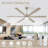 66'' Modern Wood Ceiling Fan With Led Light And Remote-91833133