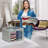 Large Storage Box Two-Compartment Foldable with Window & Handles - Single Piece-1626511463
