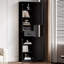 Armoire de rangement pour salle de bain avec 2 portes de grange et 1 tiroir, unité de rangement étroite-1656878132