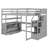 Haneesh House Bed With Blackboard And Drawers, Classic Style, Creative Storage-1062679748-1062273389