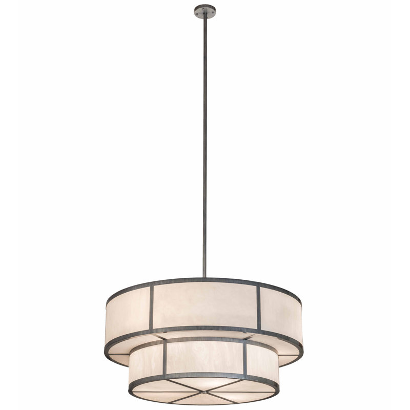 Luminaire suspendu tambour 6 lumières Jayne