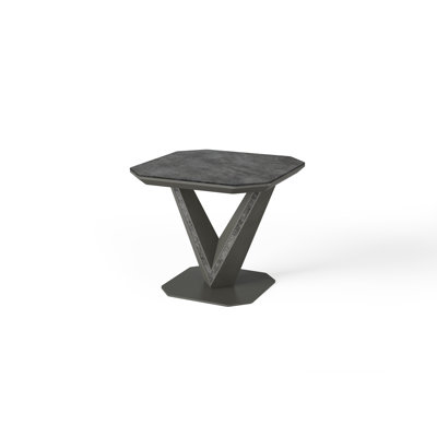 Dusek Pedestal End Table