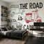 Décoration murale de véhicule rétro amovible en papier peint Mute-268554121-268554127