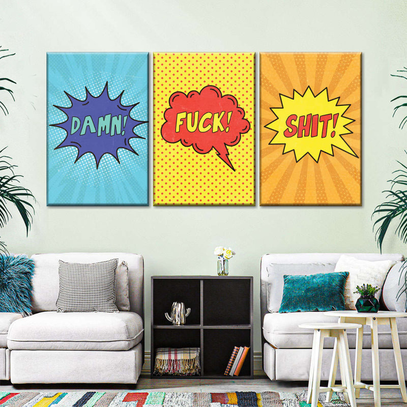 Impression sur toile à bulles multiples, H 18 po x l 38 po