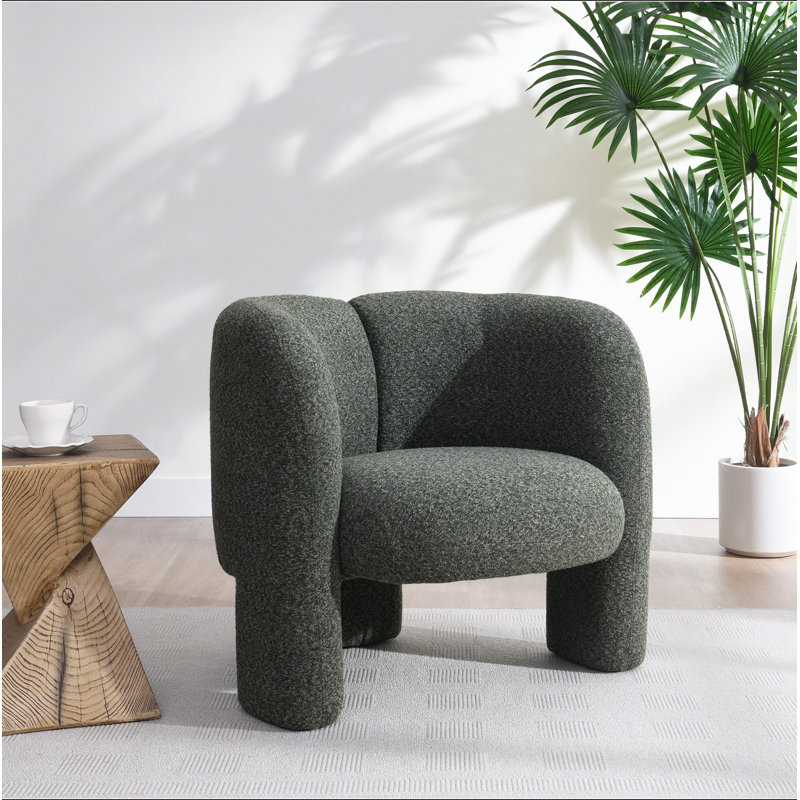 Chaise d'appoint en tweed