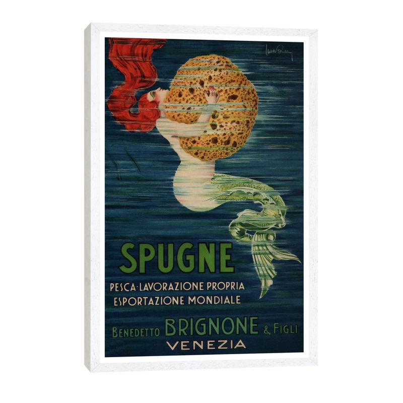 Spugne Benedetto Brignone & Figli (Venezia) - Floater Frame Rectangle Print on Canvas, 101.6 cm H x 66.04 cm W, White Framed