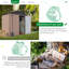 6 Ft. W x 4 Ft. D Metal Overlap Reverse Apex Garden Shed-123854325