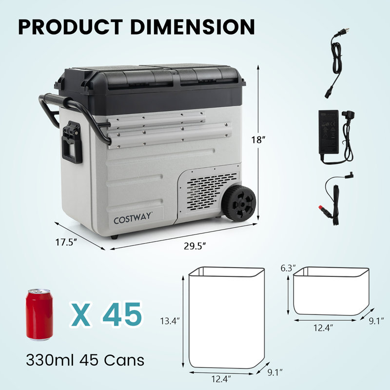 54 qt, Noir / gris