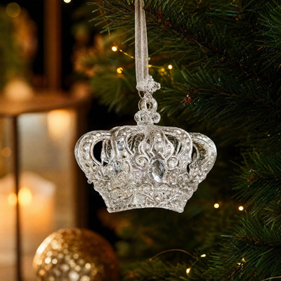 Clear Crystal Icicle Pendant Ornaments Transparent Ice Shaped Hanging Decor Festive Accessories for Christmas Tree Indoor Home Winter Holiday Party Decoration Christmas Decor Gifts