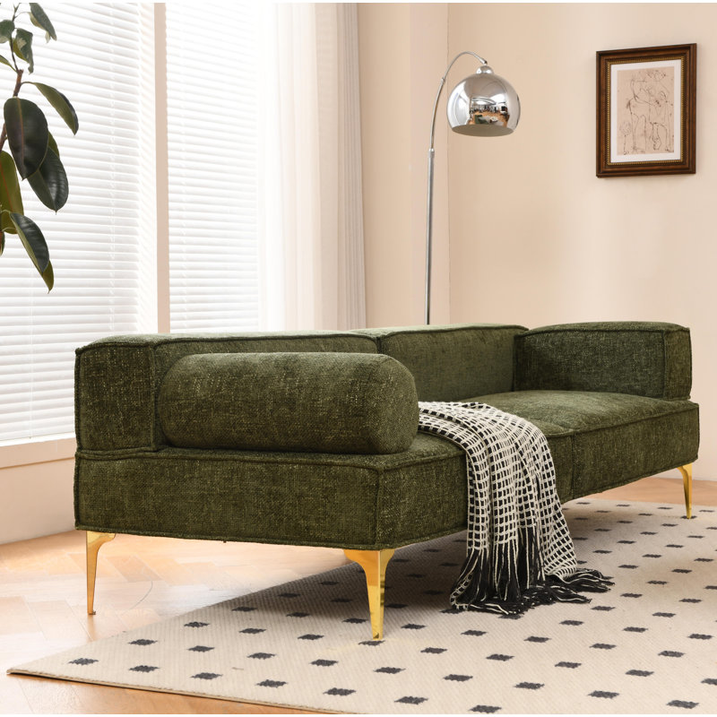 Meyly 86"Living Room Sofa, Green