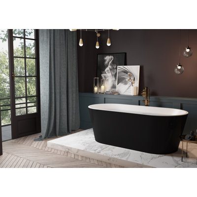 60.01" Acrylic Freestanding Soaking Bathtub