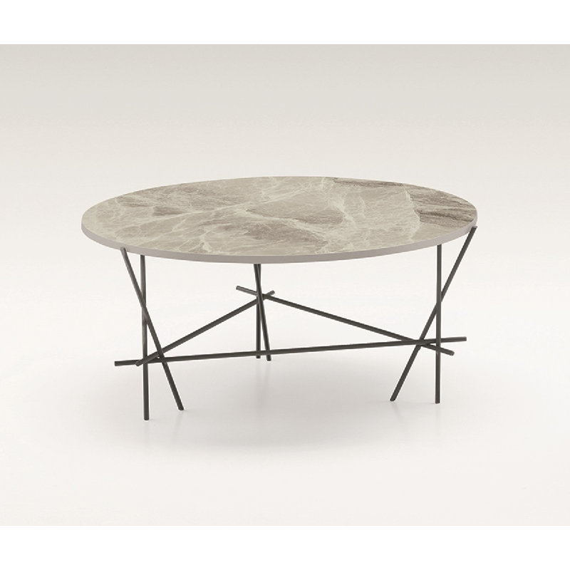 Armoney Three Leg Coffee Table, Arabesque/Graphite