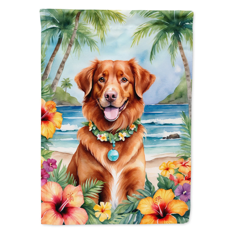 Drapeau de jardin en polyester double face H 15,5 po x l 11,25 po