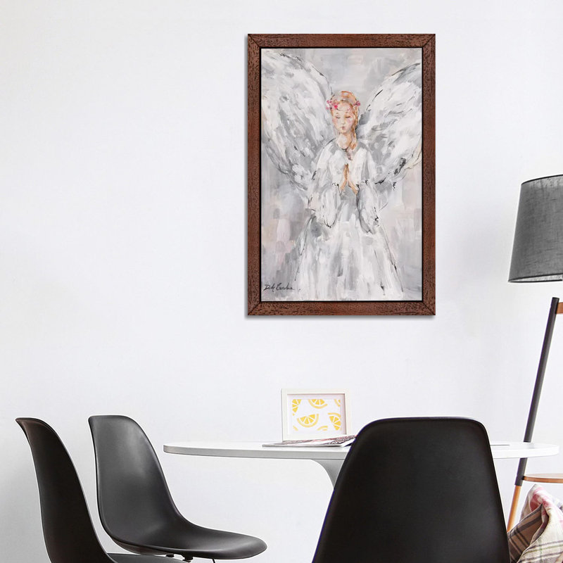 Heavenly by Debi Coules - Painting on Canvas, 66.04 cm H x 45.72 cm W, Brown Framed