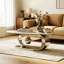 Table basse ovale en faux marbre Cogliandro-323301485