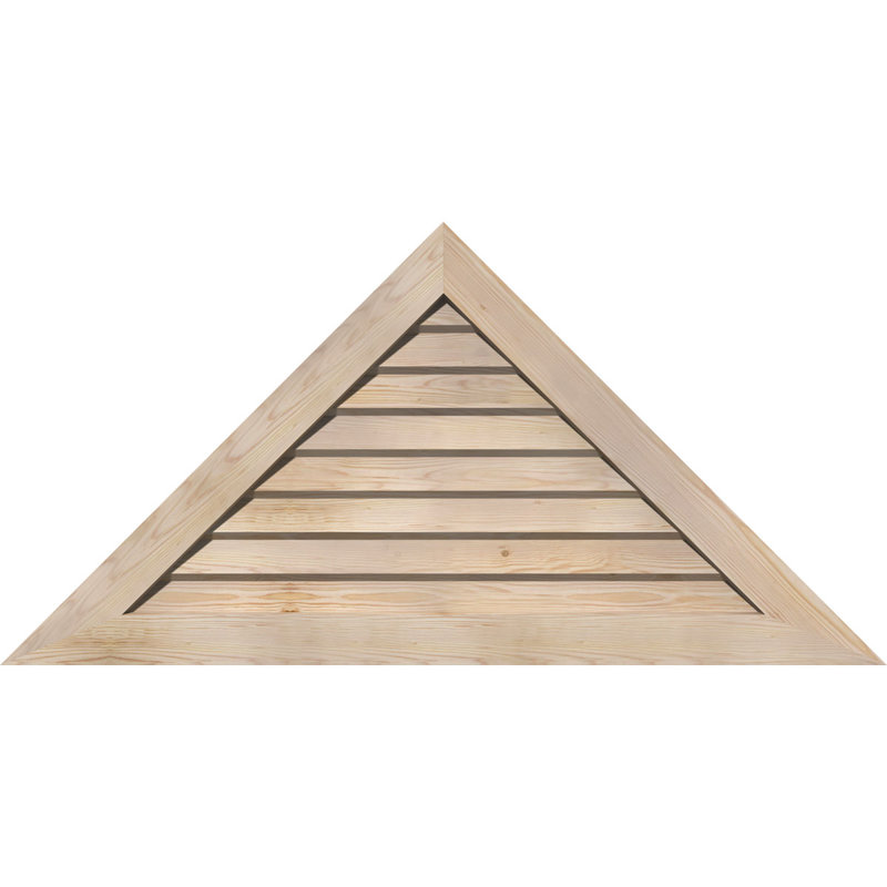 Évent gable à fixation sur surface en bois à hauteur de ton triangle, H 22,88 po x l 78,5 po (OB : H 17,5 po x l 60 po)