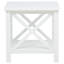 Ensemble de 3 tables basses à plateau relevable blanc