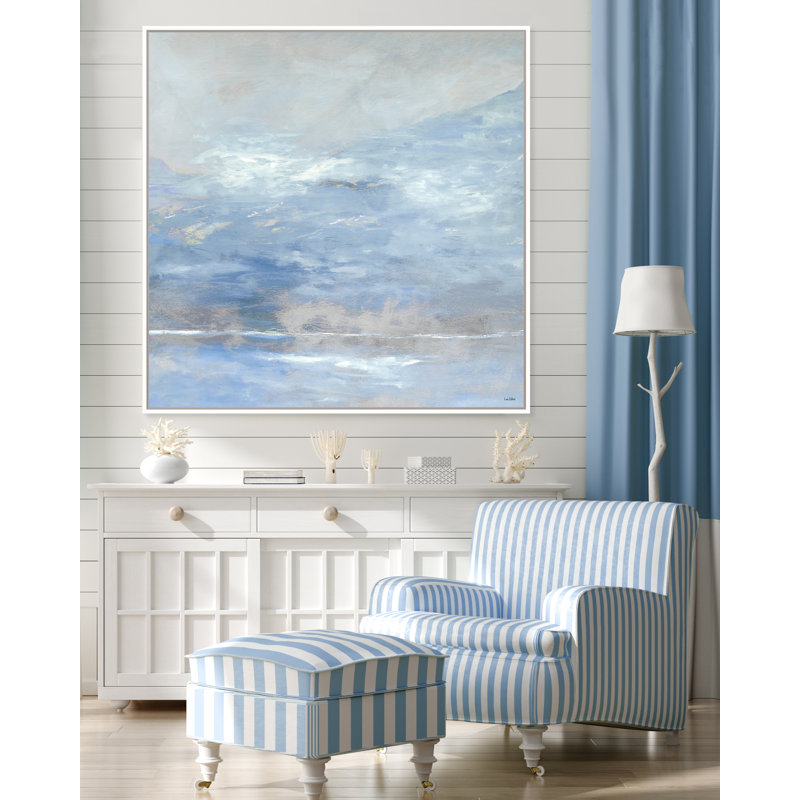 «Arctic Horizon» par Lori Dubois, reproduction sur toile, Encadré gris, H 30 po x l 30 po