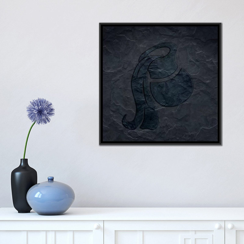 « flow like a river », impression sur toile tendue, H 18 po x l 18 po x P 1,5 po, Toile avec cadre noir, Pas de tapis