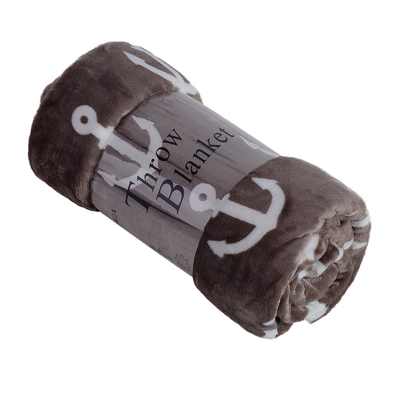 Starks Knitted Throw Blanket, Coffee
