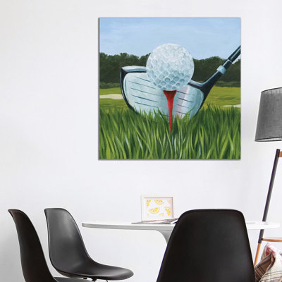 Tee off I 1 Piece Wrapped Canvas Painting