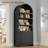 81" Tall Arched Cabinets, Bookcase with Storage-1935182986