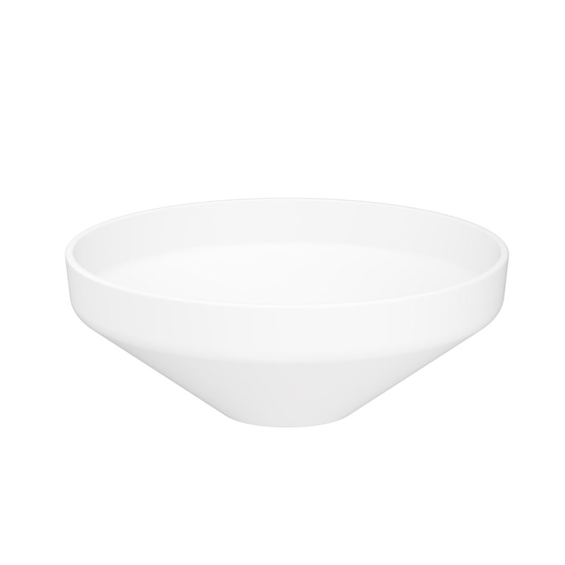 Fly 3110 Vessel Bathroom Sink, Matte White