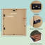 Black Wood Collage Picture Frame Displaying 4x6 Photos