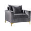 Fauteuil large en velours Naomi-1753535276
