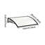 Garden Sanctuary Plastic Cover Retractable Door / Window Awning-111194924-111194927