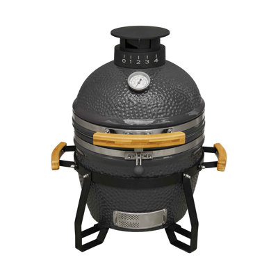 Dakota Fields Arnauta 58 cm W Kamado Grill / Smoker Combo Charcoal Grill Gas & Charcoal Combo Grill