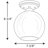 Alayna Glass Semi Flush Mount-1628683213