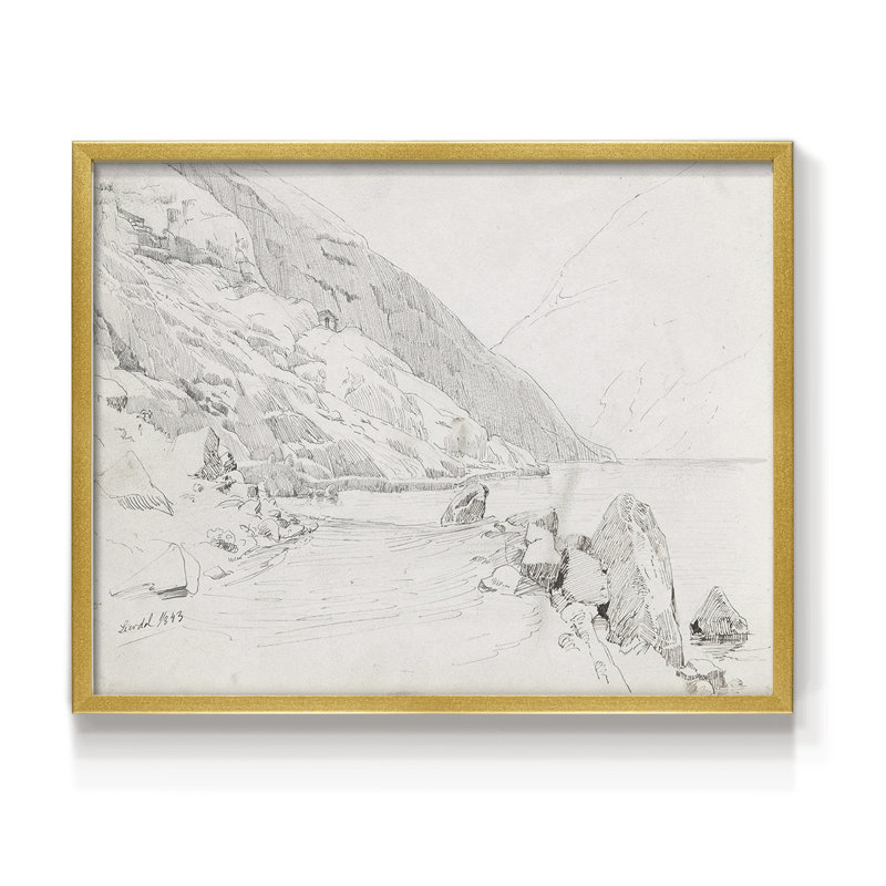 Croquis rétro, XXXI, reproduction encadrée, H 8 po x l 10 po