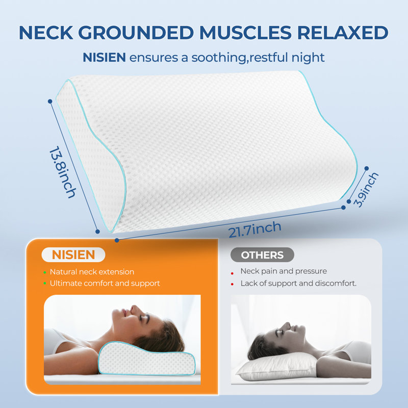 Oreiller contour en mousse viscoélastique Sleep Comfort
