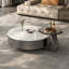 Table basse italienne ronde en marbre-110581196