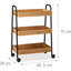 Eginhard Solid Wood Kitchen Cart