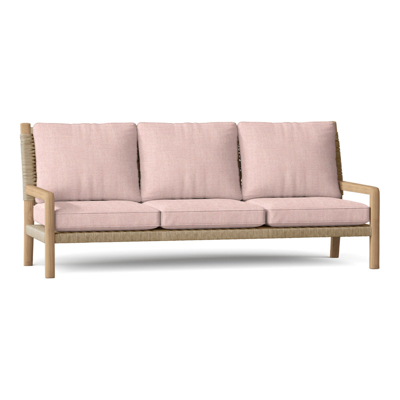 Hudson Outdoor 3 - Seat Patio Sofa, Natural Cord, Perigold Play Cameo