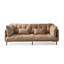 Canapé standard 84,65 po en velours kaki-129699523