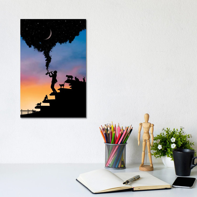 Spirit Of Music by Abdullah Evindar - Wrapped Canvas Print, 20.32 cm H x 30.48 cm W