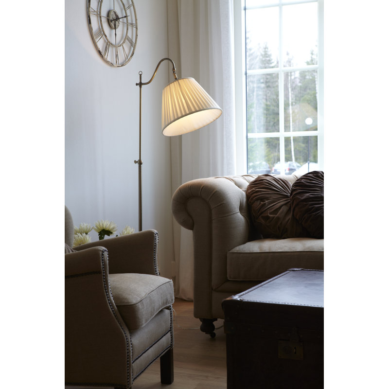 167cm Task Floor Lamp, Antique Brass