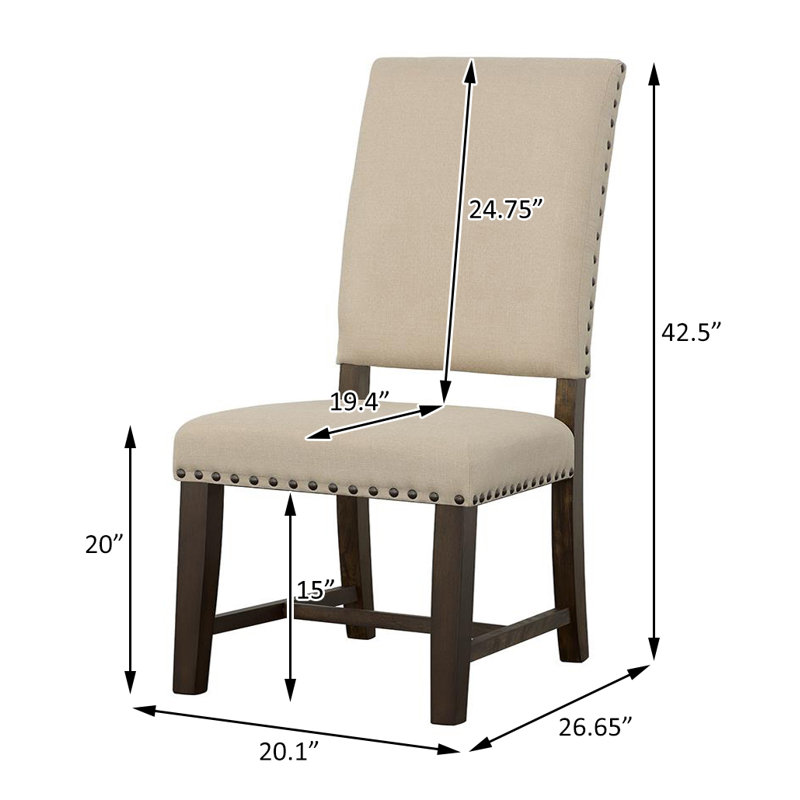 Chaise d'appoint Linneman, Beige, Noir