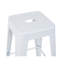 Tabouret à hauteur de comptoir 24 po, ensemble de 2 tabourets de bar en métal sans dossier, non empilable, amovible et facile à assembler, permettant d'économiser de l'espace pour un îlot de cuisine / bar / café / salle à manger (blanc)-132287421-132287426