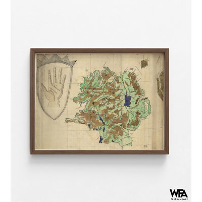 Ulster Ireland 1885 par cartes anciennes, reproduction de carte du comté d'Ulster antique, carte d'Irlande du Nord, art mural de l'Irlande, ancienne carte d'Ulster